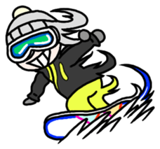 Snowboard Powder sticker #269028