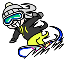 Snowboard Powder sticker #269028