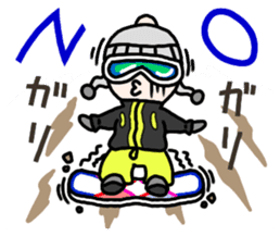 Snowboard Powder sticker #269029