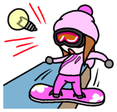 Snowboard Powder sticker #269032