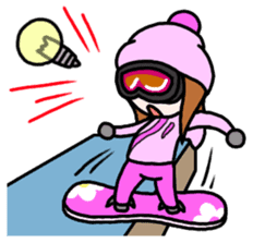 Snowboard Powder sticker #269032