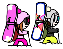 Snowboard Powder sticker #269033