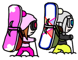 Snowboard Powder sticker #269033