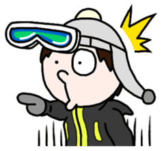 Snowboard Powder sticker #269036