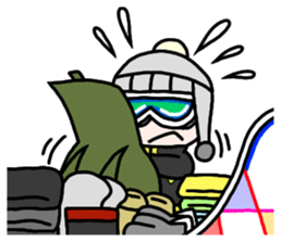 Snowboard Powder sticker #269038