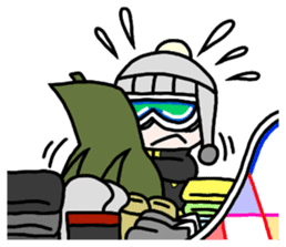 Snowboard Powder sticker #269038