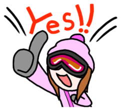 Snowboard Powder sticker #269042