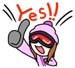 Snowboard Powder sticker #269042