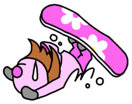 Snowboard Powder sticker #269046