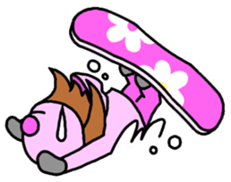 Snowboard Powder sticker #269046