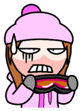 Snowboard Powder sticker #269048