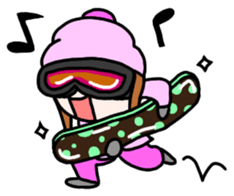 Snowboard Powder sticker #269049