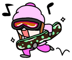 Snowboard Powder sticker #269049