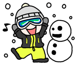 Snowboard Powder sticker #269053