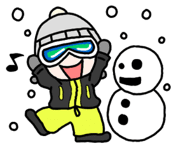 Snowboard Powder sticker #269053