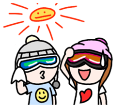 Snowboard Powder sticker #269054