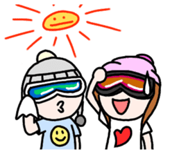 Snowboard Powder sticker #269054