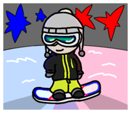 Snowboard Powder sticker #269056