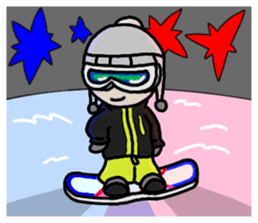 Snowboard Powder sticker #269056