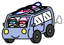 Snowboard Powder sticker #269062