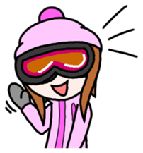 Snowboard Powder sticker #269064