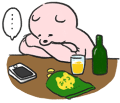 The Drinking Bear sticker #269682