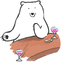 The Drinking Bear sticker #269696