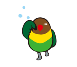 Masked lovebird & Toco Toucan sticker #269907