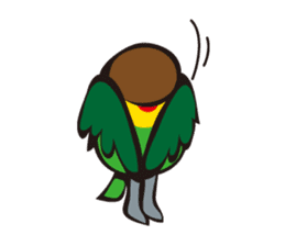 Masked lovebird & Toco Toucan sticker #269920