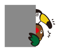 Masked lovebird & Toco Toucan sticker #269938