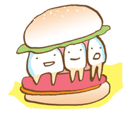 Your teeth begins to move! sticker #270587