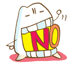 Your teeth begins to move! sticker #270591