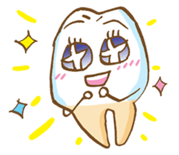 Your teeth begins to move! sticker #270611