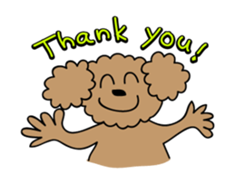 This is a Toy-Poodle stamp!! sticker #270825