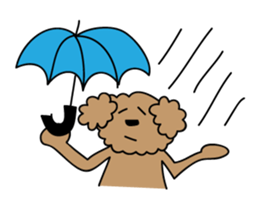 This is a Toy-Poodle stamp!! sticker #270827