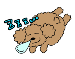 This is a Toy-Poodle stamp!! sticker #270828