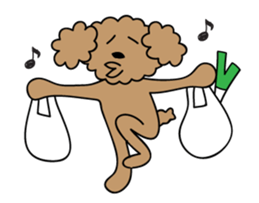 This is a Toy-Poodle stamp!! sticker #270830