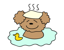 This is a Toy-Poodle stamp!! sticker #270831