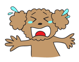 This is a Toy-Poodle stamp!! sticker #270833