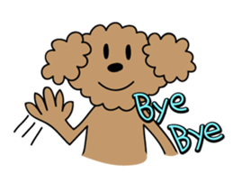 This is a Toy-Poodle stamp!! sticker #270834