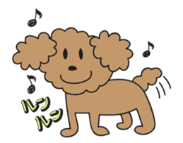 This is a Toy-Poodle stamp!! sticker #270835