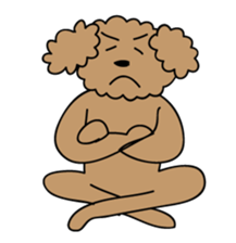 This is a Toy-Poodle stamp!! sticker #270839