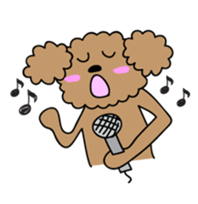 This is a Toy-Poodle stamp!! sticker #270847