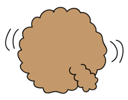 This is a Toy-Poodle stamp!! sticker #270848