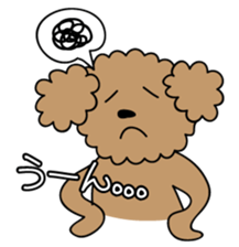 This is a Toy-Poodle stamp!! sticker #270849