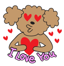 This is a Toy-Poodle stamp!! sticker #270853