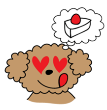 This is a Toy-Poodle stamp!! sticker #270860