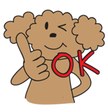 This is a Toy-Poodle stamp!! sticker #270862