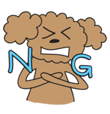 This is a Toy-Poodle stamp!! sticker #270863