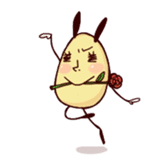 Rabbit egg Dani sticker #271226